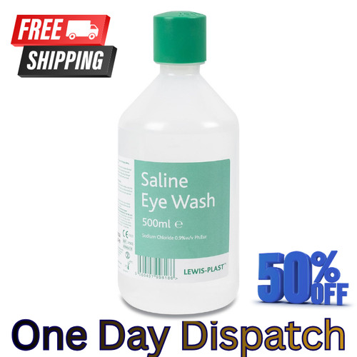 Saline eye wash solution 500ml - saline,