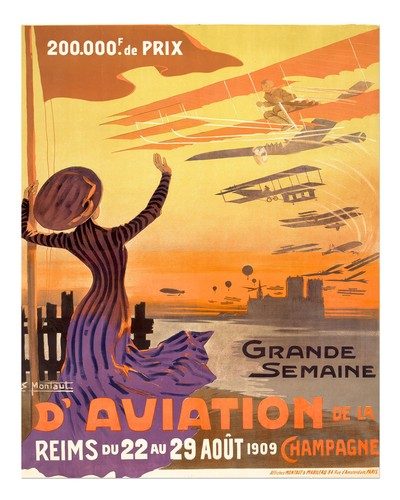 Vintage aviation poster - vintage,