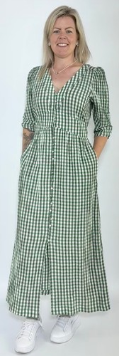 Oliver bonas gingham midi - gingham,