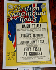 BRITISH PARAMOUNT NEWS LINEN BACKED ONE SHEET Poster, (JOHN) HAIGH TRIAL C. 1949