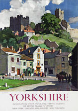 TU10 Vintage Yorkshire Richmond Railway Travel Poster Re-Print A3 A2