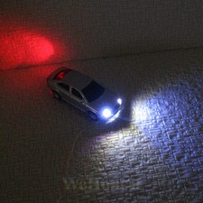 10 Model Lighted Cars OO gauge 1:76 with 12V LEDs lights motion your layouts
