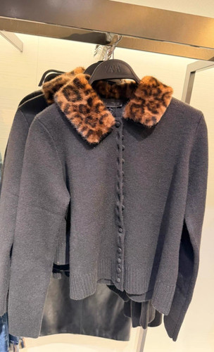 Zara cardingan with - zara, faux