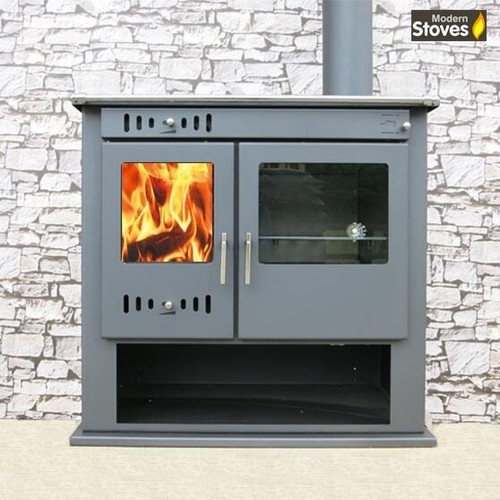 Wood burning range oven cooker - wood,