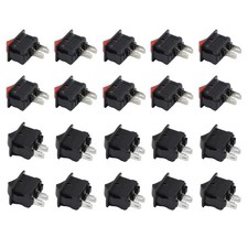 20PCS Rocker Switch 2 Pin ON