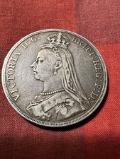 1889 Queen Victoria Jubilee Head 0.925 Silver Crown