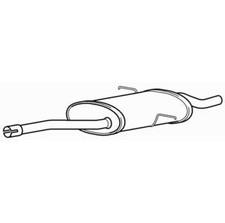 Rear Exhaust Silencer Back Box