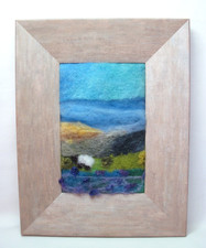 NEEDLE FELTED PICTURE  - SHEEP