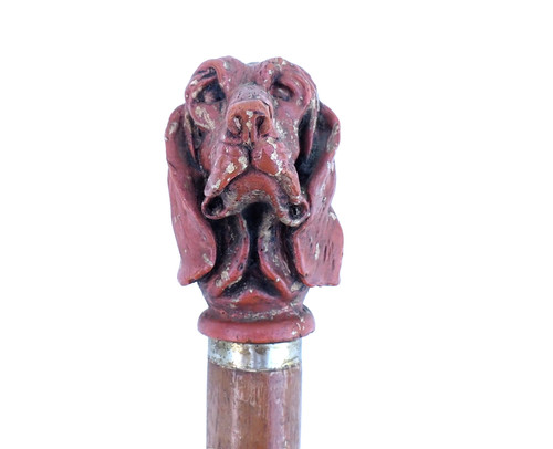 Vintage bloodhound dog handle - vintage,