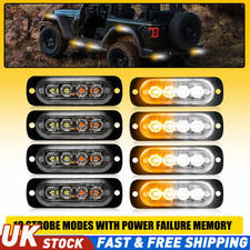 Amber White LED Emergency
