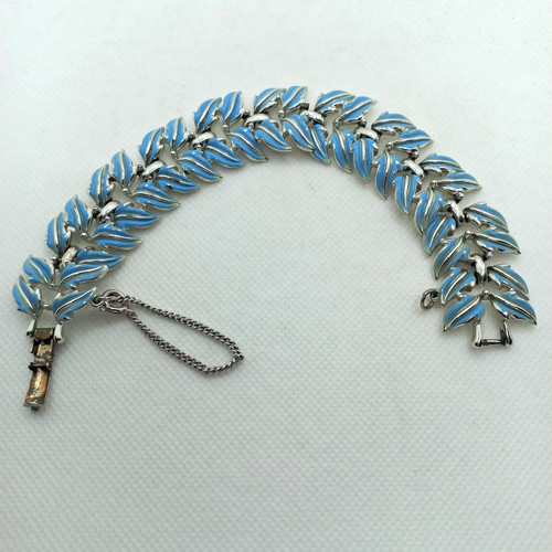 Vtg coro rhodium plated link - rhodium,