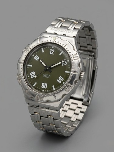 Swatch irony scuba green dial - swatch,