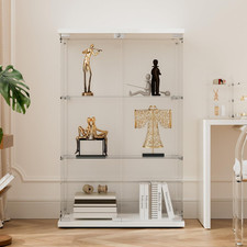 3-Shelf Glass Display Cabinet