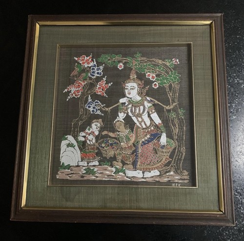 Vintage hand painted thai - vintage,