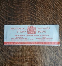 NATIONAL SAVINGS STAMP BOOK with one Princess Anne 6D Stamp good condition 