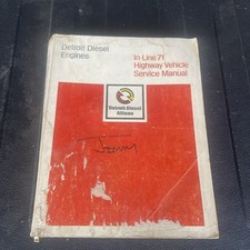DETROIT DIESEL ENGINES IN LINE 71 HIGHWAY VEHICLE SERVICE REPAIR MANUAL