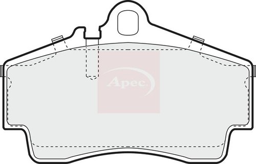 Brake pad set rear - rear, brembo