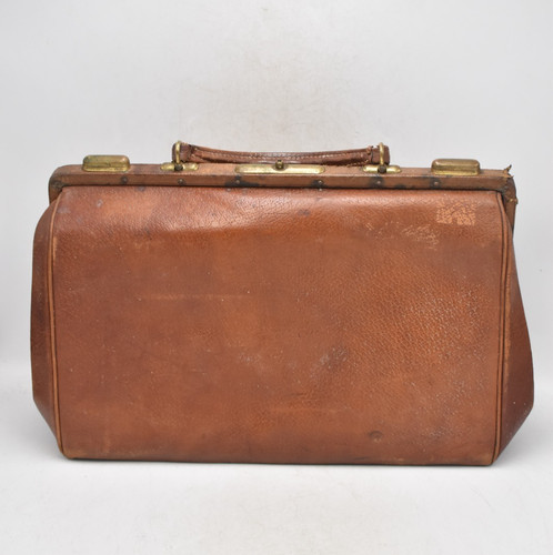 Antique leather gladstone - leather,