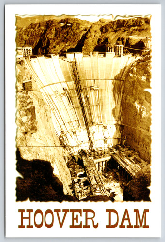 Hoover dam postcard - hoover,
