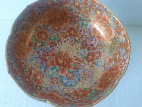 Large antique satsuma bowl - large,
