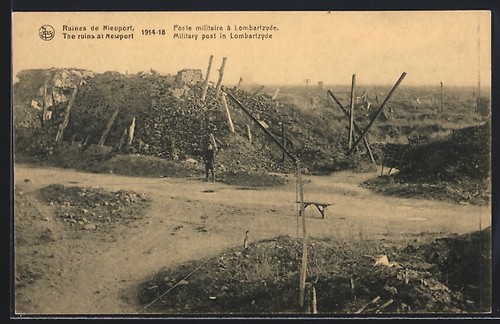 Old postcard nieuport - old,