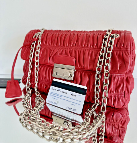 Prada nappa gaufre - , silver