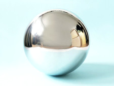 PRELOVED POLISHED STAINLESS STEEL METAL SPHERE GARDEN SCIFI INDOOR DECO ORNAMENT