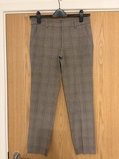 Zara Plaid Tailored Slim Leg