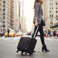 Laptop Briefcase Pilot Bag Business Office Wheeled Trolley Case Travel Cabin Bag