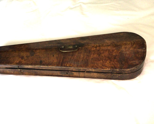 Antique wooden coffin violin - wooden,