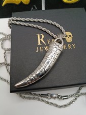 Viking war horn necklace - war,