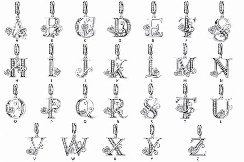 Classic alphabet charm - classic,