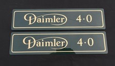 DAIMLER 4.0 VINTAGE GARAGE SHOWROOM DISPLAY REG PLATES PERSPEX DEALERSHIP SIGN