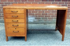 Vintage oak military desk
