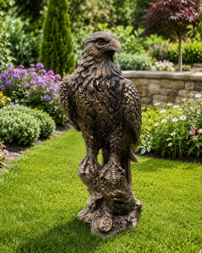 Majestic eagle garden statue - majestic,