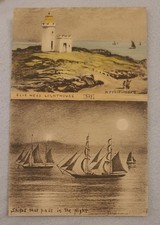 R P Phillimore Postcard no. 367. Elie Ness Lighthouse, Fife.