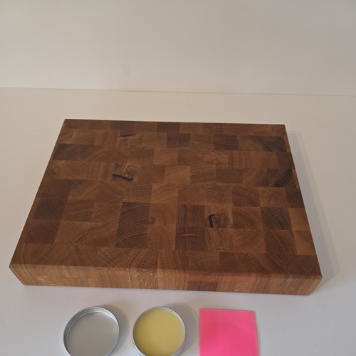 Hand crafted solid oak end - hand,