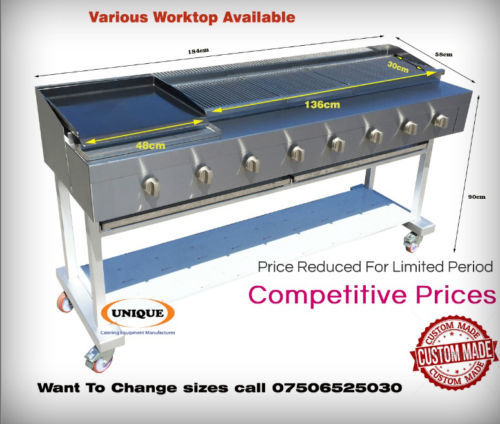 Burner gas char grill - 8,