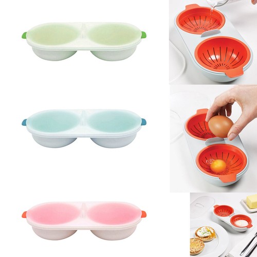 Microwave double egg cooker - double,