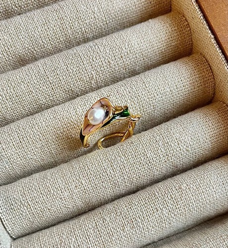 Calla lily ring - lily,