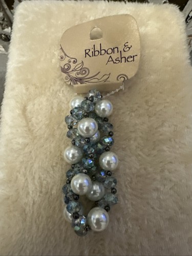Ribbon asher pale blue - &,