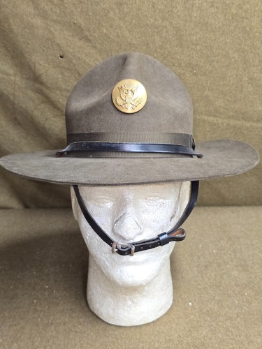 Wwii army campaign hat with - us,