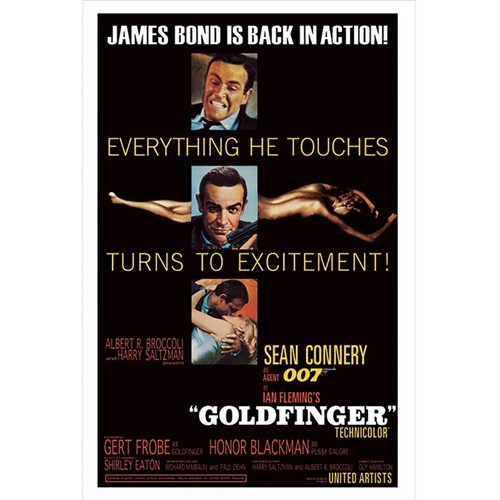 James bond poster goldfinger - james,