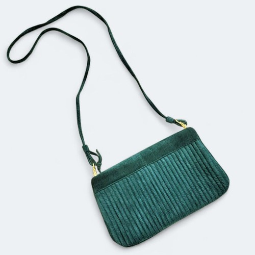Vintage emerald green suede - vintage,