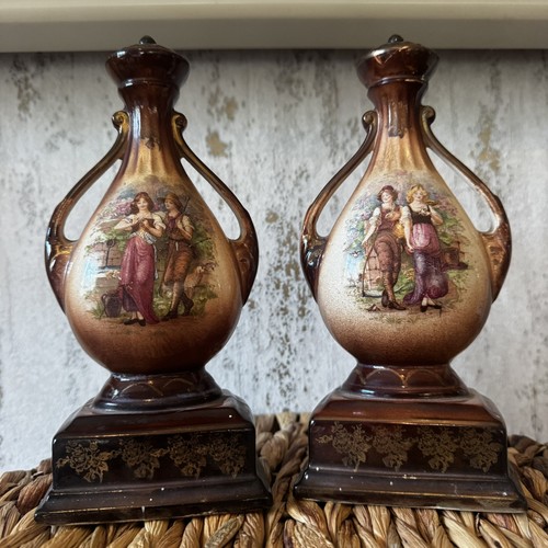 Two antique victorian art - two,