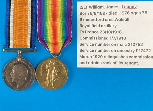 Ww1 medals royal - 2/lt.,