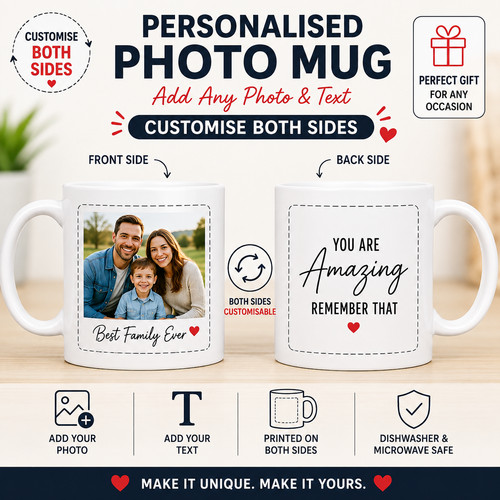 Personalised photo mug any - photo, mug,