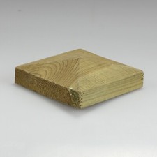 Tanalised Fence post caps to fit 70mm newel post.