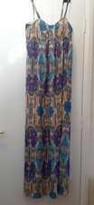 New Matthew Williamson Butterfly Peacock Pattern Maxi Dress. 12.