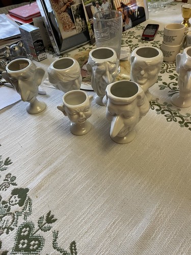 Vintage novelty egg cups - vintage,